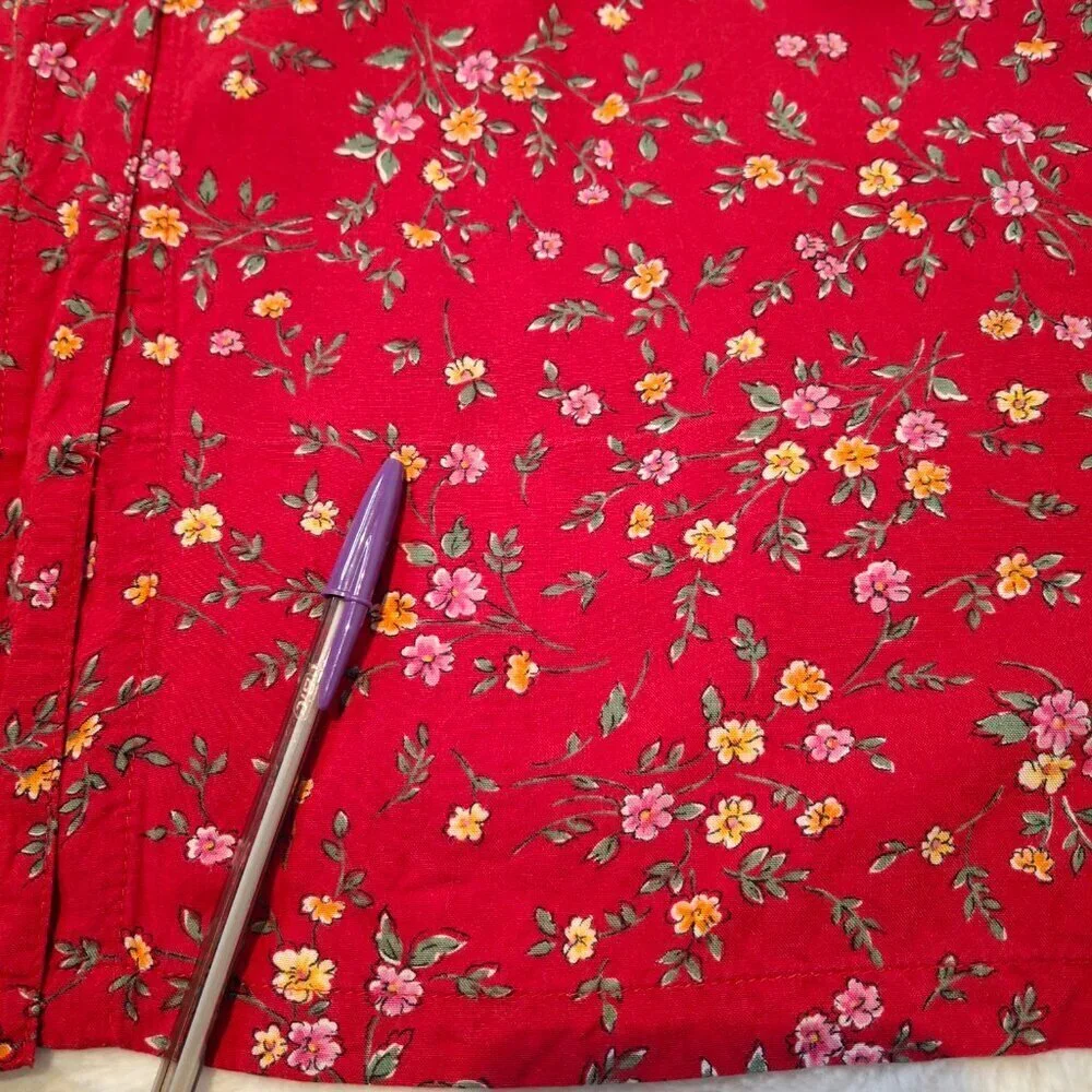 Erika & Co Floral Babydoll Maxi Summer Dress Sz L Boho Cottagecore Peasant - Picture 16 of 16